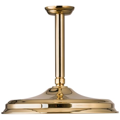 PaulGurkes Kopfbrause Gold Retro Deckenmontage Regendusche