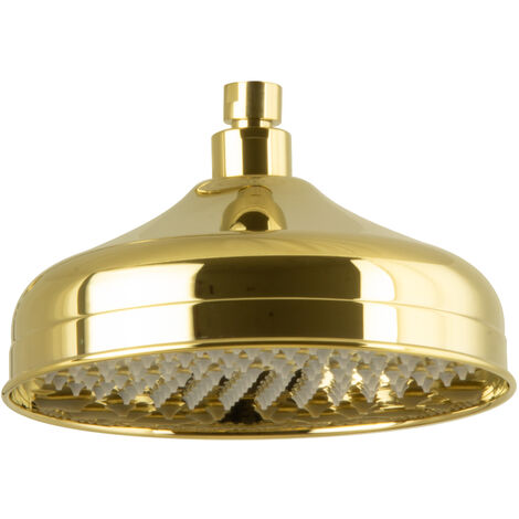 PaulGurkes Kopfbrause Gold Retro Nostalgie Regenbrause Brausekopf 20cm