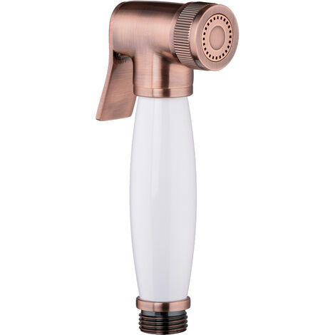 PaulGurkes Kupfer Bidet Spraybrause Nostalgie retro Rote Bronze Keramik