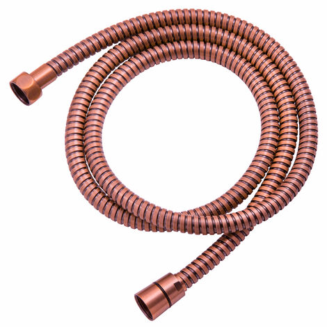 PaulGurkes kupferner Brauseschlauch Nostalgie Rote Bronze 150cm Edelstahl