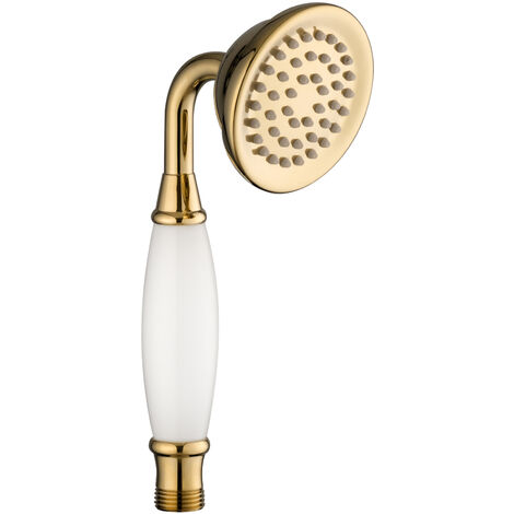 PaulGurkes Retro Handbrause Messing poliert (gold) Brause