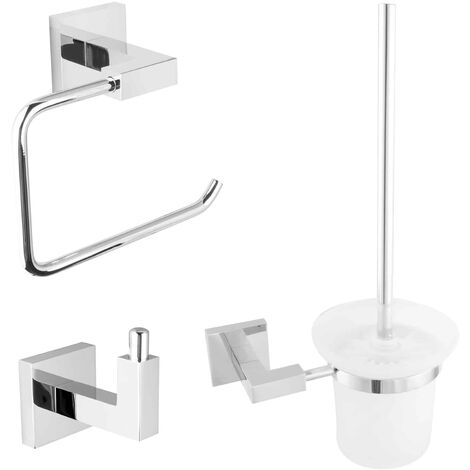 PaulGurkes Set WC Bürste Haken Wc Papierhalter