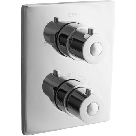 PaulGurkes Thermostat Brausebatterie Unterputz Armatur eckig Duscharmatur