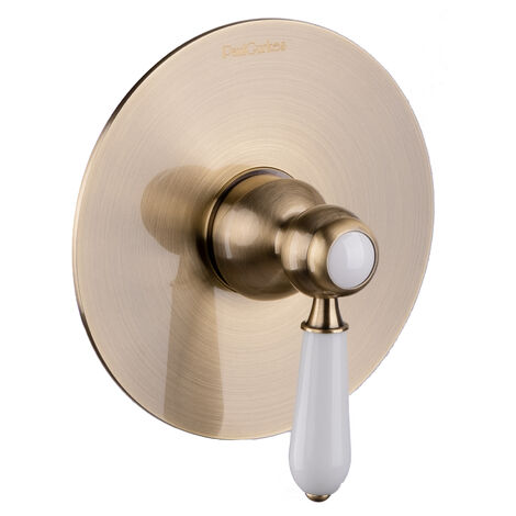 PaulGurkes Unterputz Einhandmischer Mischbatterie UP Nostalgie Bronze Messing