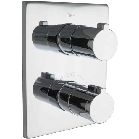 PaulGurkes Unterputz Thermostat Armatur Wannenmischer Brausebatterie eckig