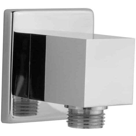 Wanneneinlauf Eckig Mit Wasserfall-Funktion – Aus Messing, Verchromt, 1/2 Zoll Gewinde, Für Badewannen