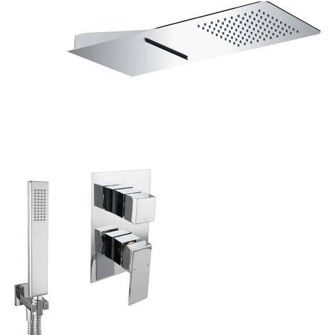 PaulGurkes Wasserfall Dusch Set Unterputz Duschsystem