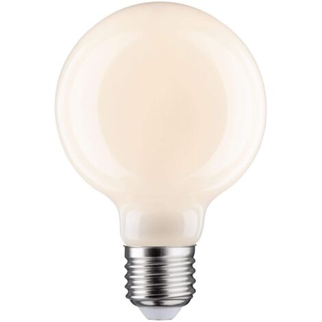 Paulmann 28623 Lampadina LED filamento G80 6 Watt lampadina classica dimmerabile opale 2700 K bianco caldo E27
