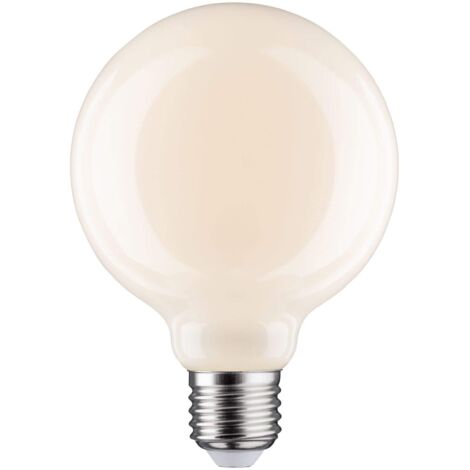 Paulmann 28624 Lampadina LED filamento G95 6 Watt lampadina classica dimmerabile opale 2700 K bianco caldo E27