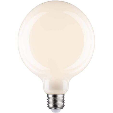 Paulmann 28628 Lampadina LED filamento G125 9 Watt lampadina classica dimmerabile opale 2700 K bianco caldo E27