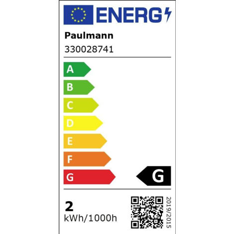 PAULMANN 330028741 LED CEE G (A - G) E14 FORME DE FLAMME 2 W BLANC CHAUD (Ø X H) 35 MM X 98 MM 1 PC(S)