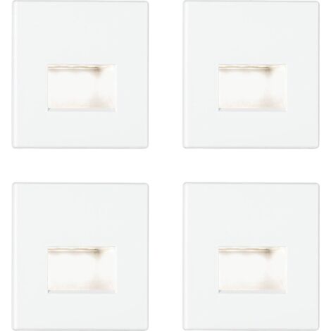 Paulmann 41309 41309 Applique à LED encastrable jeu de 4 LED LED blanc mat Y645603