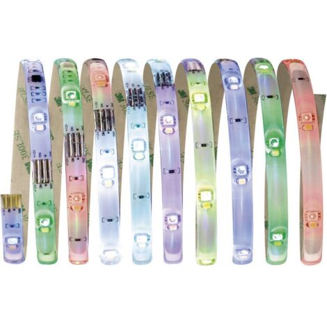 Paulmann 70696 Set di gital Rgbw, Striscia Led da 3 M, 11,8 W, con Funzione Cambiacolore, Telecomando Incluso, In Plastica, Bianco