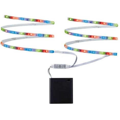 Paulmann 70700 Ruban LED (Set complet) avec compartiment pour batterie 6 V 800 mm RVB 1 pc(s)