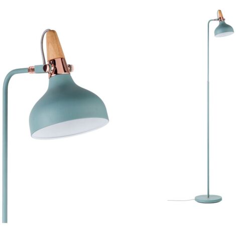 Paulmann 79654 Lampada da Pavimento  Neordic Juna Max.1 x 20 W E14 Verde Soft/Rame/230 V di Legno di Metallo/Legno