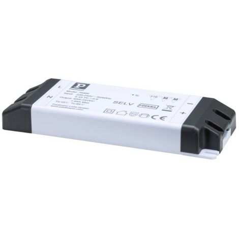 Paulmann 79969 Power Supply 24V DC 40VA IP20 Source de tension constante LED 40 W (max) 1.66 A 24 V 230 V (l x H x P) 5