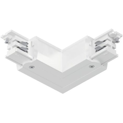 PAULMANN 91372 PRORAIL3 L-CONNECT ERDE ELÉMENT POUR SYSTÈME DÉCLAIRAGE SUR RAIL HAUTE TENSION CONNECTEUR EN L PRORAIL3 BLANC