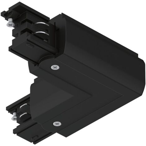 PAULMANN 91375 PRORAIL3 L-CONNECT ERDE ELÉMENT POUR SYSTÈME DÉCLAIRAGE SUR RAIL HAUTE TENSION CONNECTEUR EN L PRORAIL3 NOIR