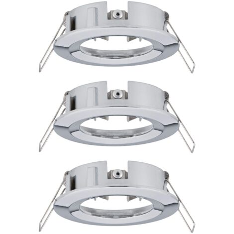 Paulmann 92482 Lampada da incasso Choose spot fisso 3 faretti da incasso a soffitto da max. 10 Watt cromo apparecchio da incasso alluminio