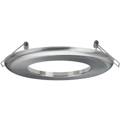 Paulmann 92506 Adattatore per lampade da incasso Ø 130 mm Converter ferro spazzolato anello adattatore metallo diametro di installazione da 75-120 mm a 68-70 mm pezzo intermedio