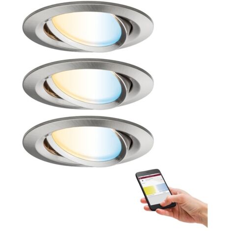 Paulmann 92962  LED-Einbauleuchte   LED  18 W Eisen (gebürstet)