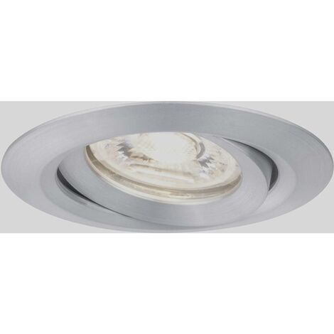 Paulmann 92974 Nova mini Plus lampada da incasso LED Coin EasyDim rotonda dimmerabile incl. 1 faretto da incasso dimmerabile da 4,2 Watt alluminio tornito apparecchio da incasso bianco caldo 2700 K