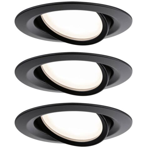 Paulmann 93080 Set Nova Plus Lampada LED da incasso LED (monocolore) 18 W Nero