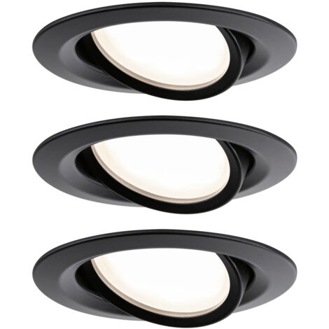 Paulmann 93080 Set Nova Plus LED-Einbauleuchte   LED  18 W Schwarz