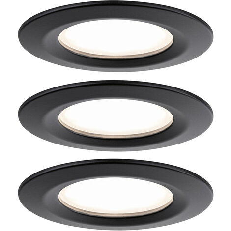Paulmann 93081 Set Nova Plus LED-Einbauleuchte   LED  18 W Schwarz