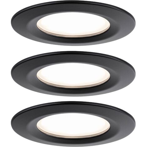 Paulmann 93081 Set Nova Plus Luminaire à LED encastrable LED 18 W noir S868032