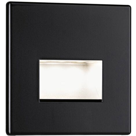 Paulmann 93094 Wand EBL Edge Lampada da incasso a parete a LED LED (monocolore) Nero (opaco)