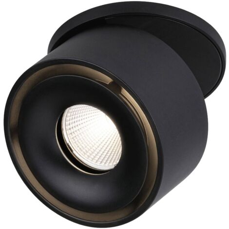 Paulmann 93370 Spircle Luminaire à LED encastrable LED LED intégrée 8 W noir (mat) Y458302