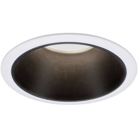 Paulmann 93401 Cole Coin Lampada da incasso LED (monocolore) 6 W Bianco, Nero