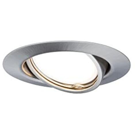 Paulmann 93412 Base Lampada da incasso LED (monocolore) GU10 5 W Ferro (spazzolato)