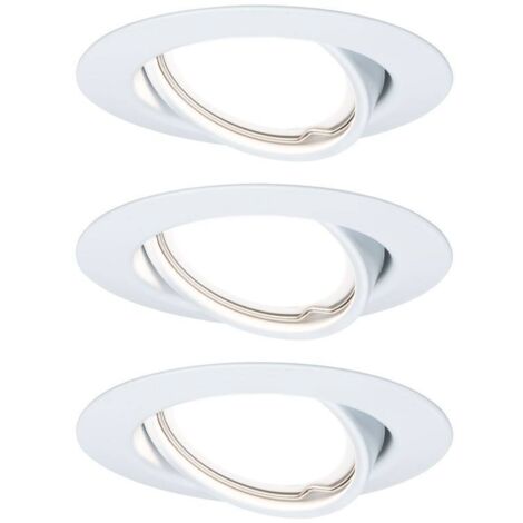 Paulmann 93422 Base Spot encastrable jeu de 3 LED GU10 15 W blanc