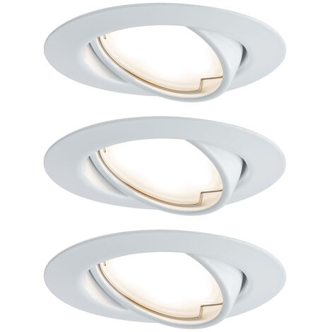 Paulmann 93423 Base Einbauleuchte 3er Set  LED LED 15 W Weiß