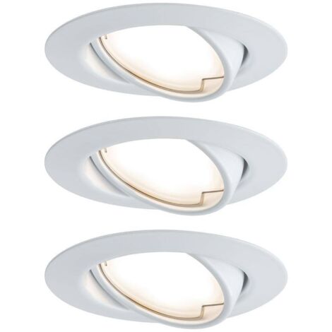 Paulmann 93423 Base Spot encastrable jeu de 3 LED LED 15 W blanc