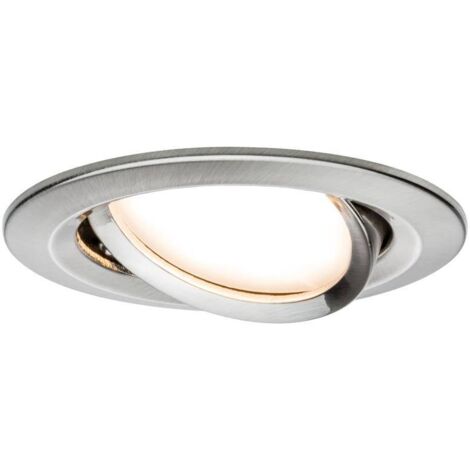 Paulmann 93482 Nova Spot encastrable LED LED 6 W fer (brossé)