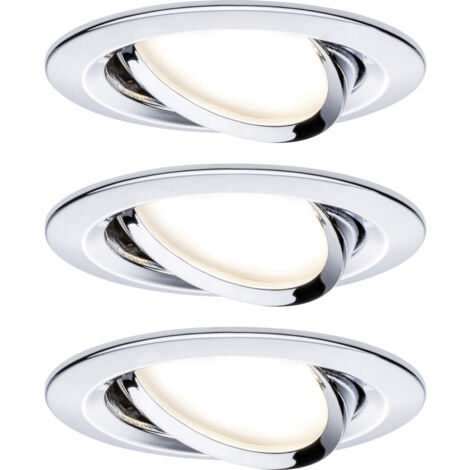 Paulmann 93488 Nova Einbauleuchte 3er Set LED LED 18 W Chrom (glänzend)