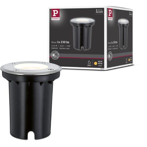 Paulmann 93992 Special FI Set pavimento IP67 rot GU10 3,5W 230V 140x140mm acc in/metallo