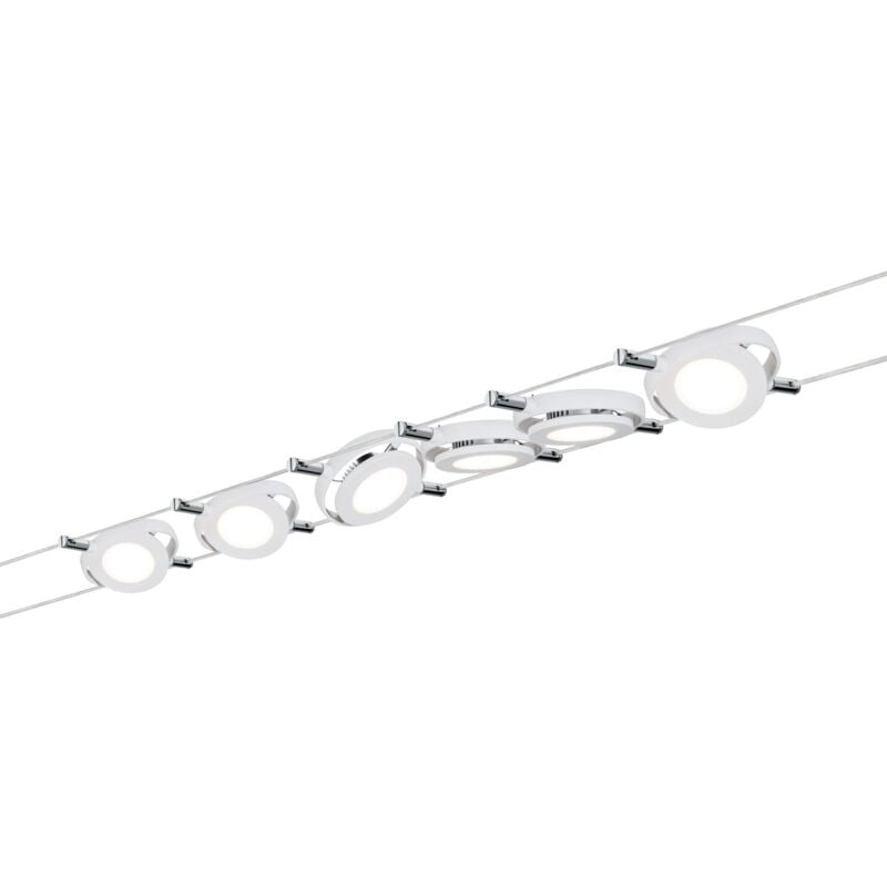 Set di cavi, led, 6x4W, RoundMac 230V / 12V dc