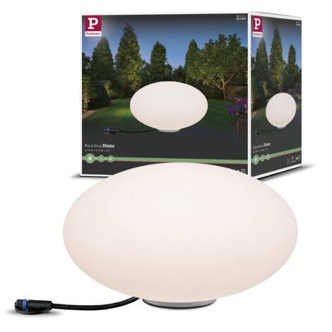 Paulmann 941.76 Lampada Sferica Lampada da Esterno Illuminazione Giardino Terrazzo Illuminazione, Plastica, 2.8 W, Bianco, 35 x 35 x 19.4 cm