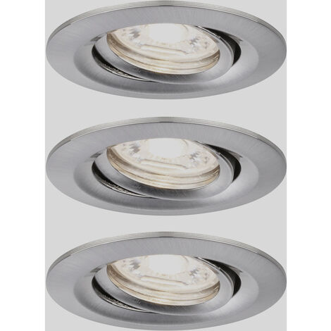 Paulmann 94295 EBL Nova mini Coin LED-Einbauleuchte 3er Set    4 W Eisen