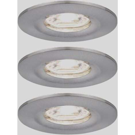 Paulmann 94301 EBL Nova mini Coin Luminaire à LED encastrable jeu de 3 4 W fer