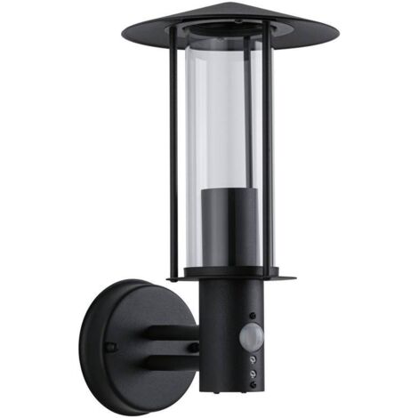 Paulmann 94396 Outdoor Wandleuchte Classic Dunkelgrau IP44 max. 15W E27 mit Bewegungsmelder ohne Leuchtmittel
