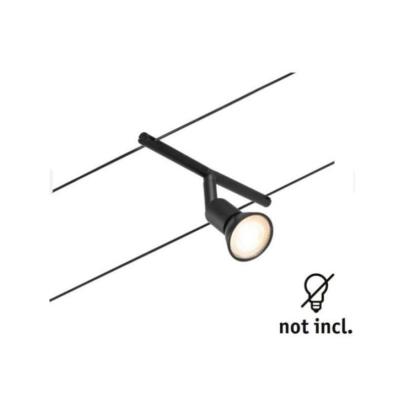 Image of Paulmann - Spot singolo salt attacco gu5,3-nero opaco-94447
