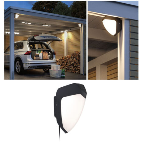 Paulmann 94519 Ikosea Système d'éclairage pour carport Park + Light 5.6 W blanc chaud anthracite