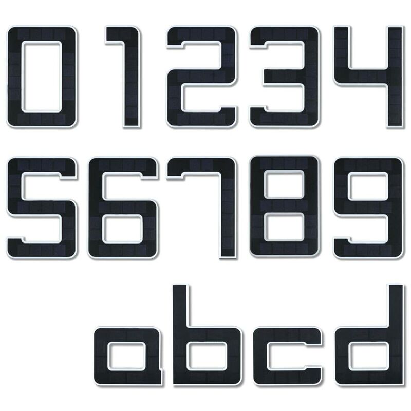 Numero di casa solare all'aperto Lettera b