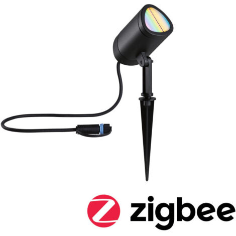 Paulmann 94849 Système d'éclairage Plug&Shine spot de jardin LED LED 6.5 W RVBB anthracite