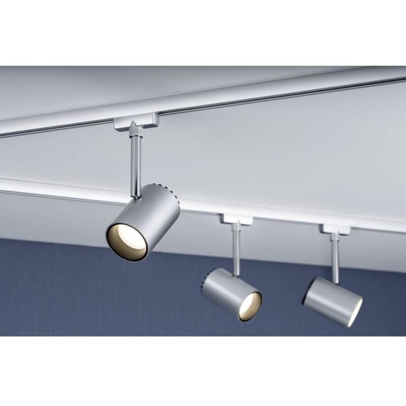 Luminaire sur rail haute tension Paulmann Shine URail led intégrée 5 w led chrome (mat)